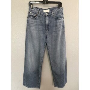 MOTHER Superior Denim Wide Leg  Jeans  SZ 27 Beaten Path Wash The Dodger Ankle